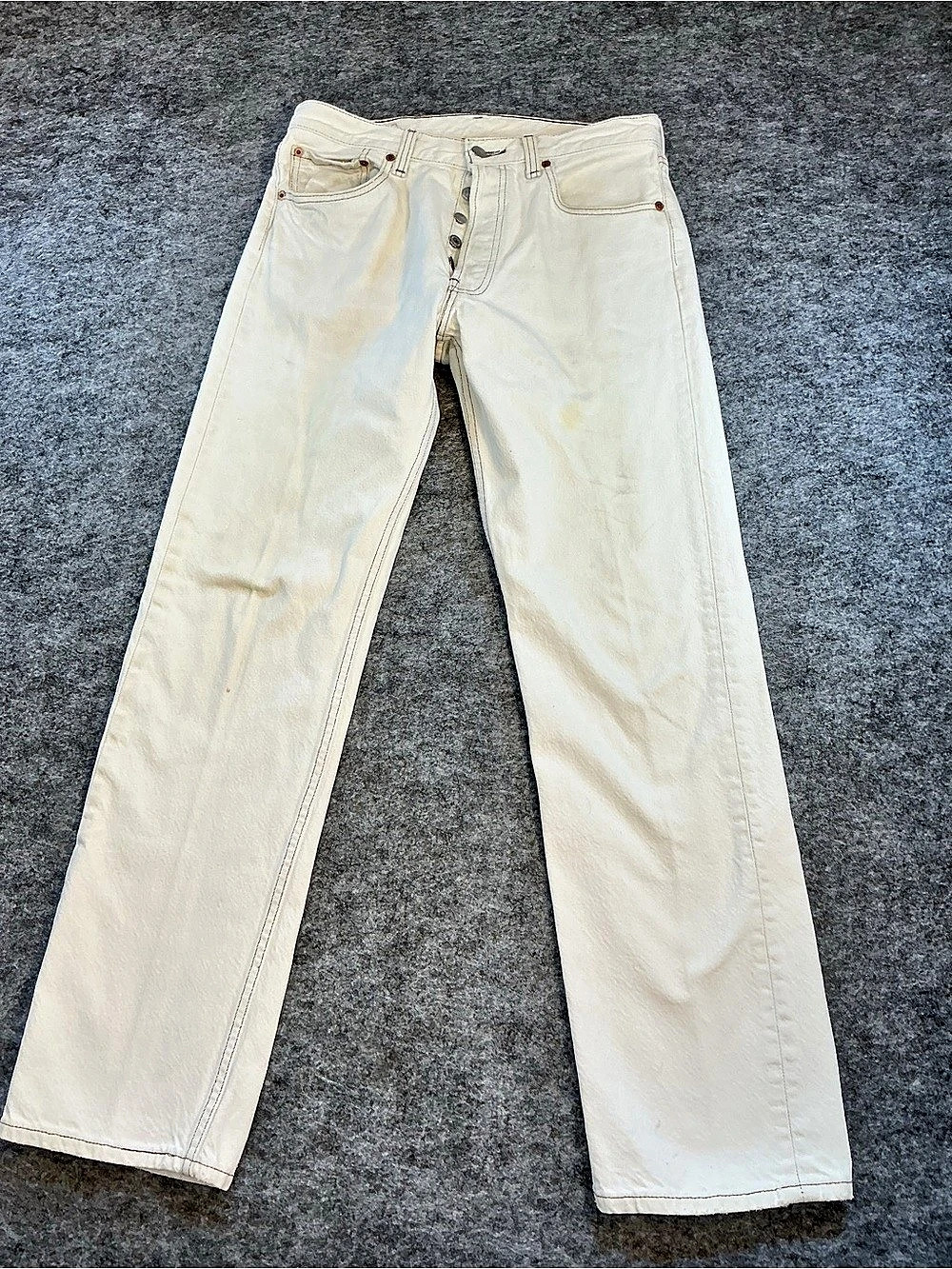 Levi's 501 Men's Denim Jeans Waist 32 in White
